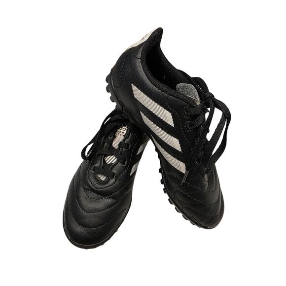Adidas Kids Soccer Cleats Goletto VII Turf – Black/White – Size 1 - Picture 1 of 5